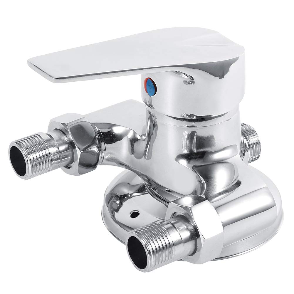 Valvola Miscelatrice per Rubinetto Doccia, Rubinetti da Bagno G1/2In Argento Doccia Vasca da Bagno Valvola Corpo Doccia Rubinetti da Bagno Kit Doccia Sistema Doccia Maniglie Doccia