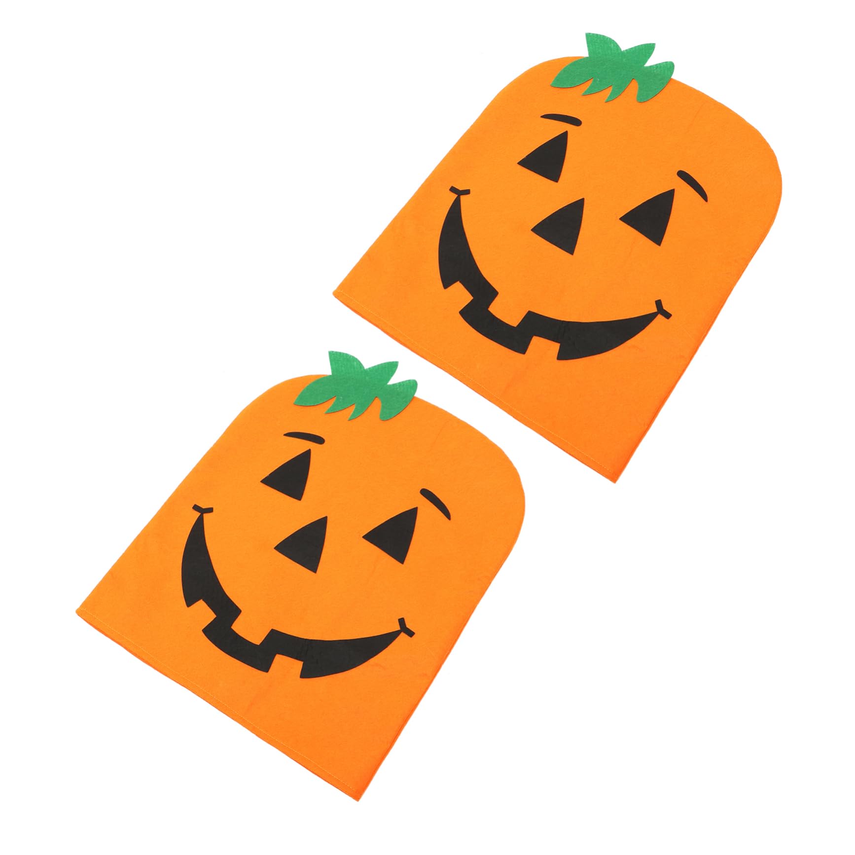 IMIKEYA 8 STK Halloween Kürbis Bezug Hintere Abdeckungen Halloween-kürbis-schonbezug Halloween-versorgung Halloween-möbeldekor Halloween-Dekoration Esszimmerstuhlbezug Vlies