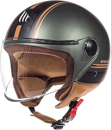 MT Street Jet-helm · Motorhelm Scooterhelm Bobber bromfiets Helm Chopper  Retro Cruiser Vintage Pilot Biker ECE 22.05 : Amazon.nl: Auto \u0026 motor