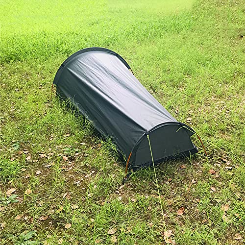 Tente de camping ultra légère et sac de couchage imperméable vert militaire pour randonnée