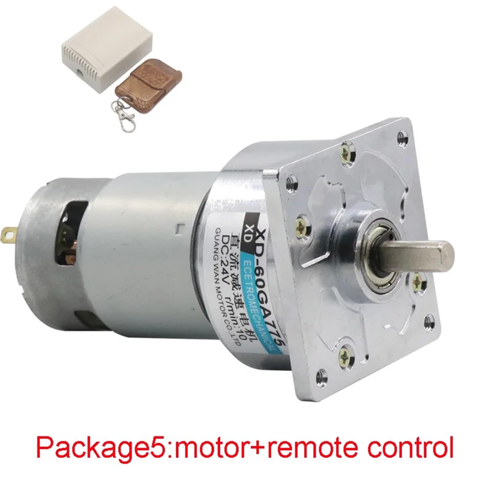 Mikromotor mit Getriebemotor, Gleichstrommotor mit Permanent-Mikromagnet, hohes Drehmoment (24 V, 30 U/min)