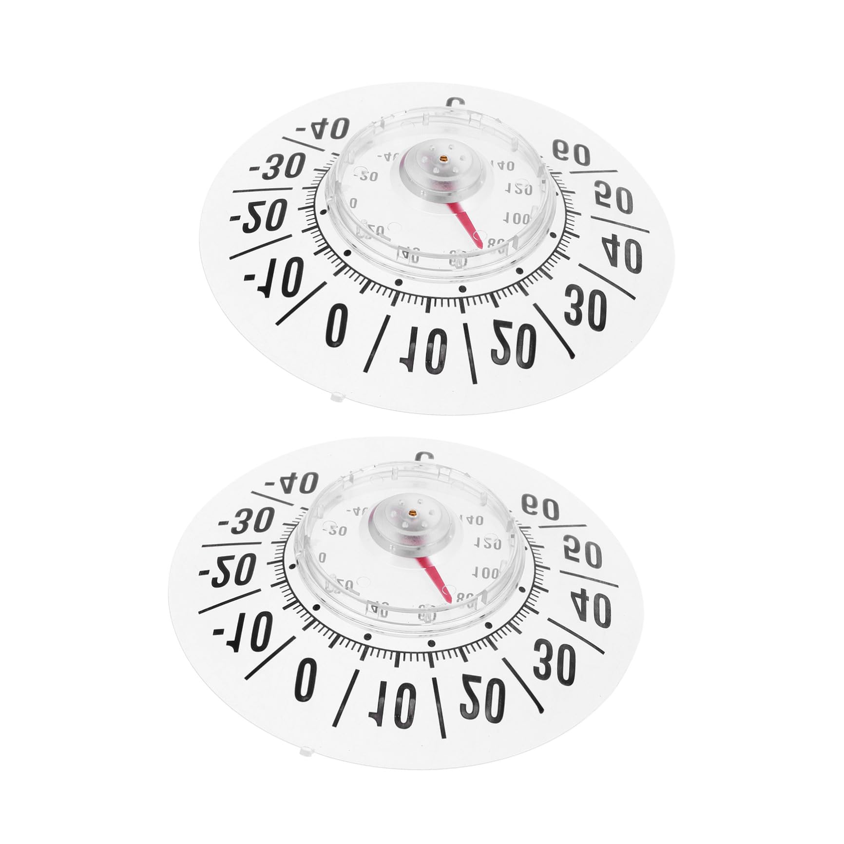 Termometro da Finestra con Ventosa 2 Pezzi 7" Quadrante Analogico Alta Precisione per Interni ed Esterni, Monitor Temperatura per Cameretta, Giardino, Balcone e Patio