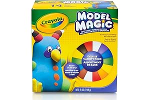 Crayola Model Magic Deluxe Variety Pack (14 Packs): Air Dry Modeling Clay Alternative