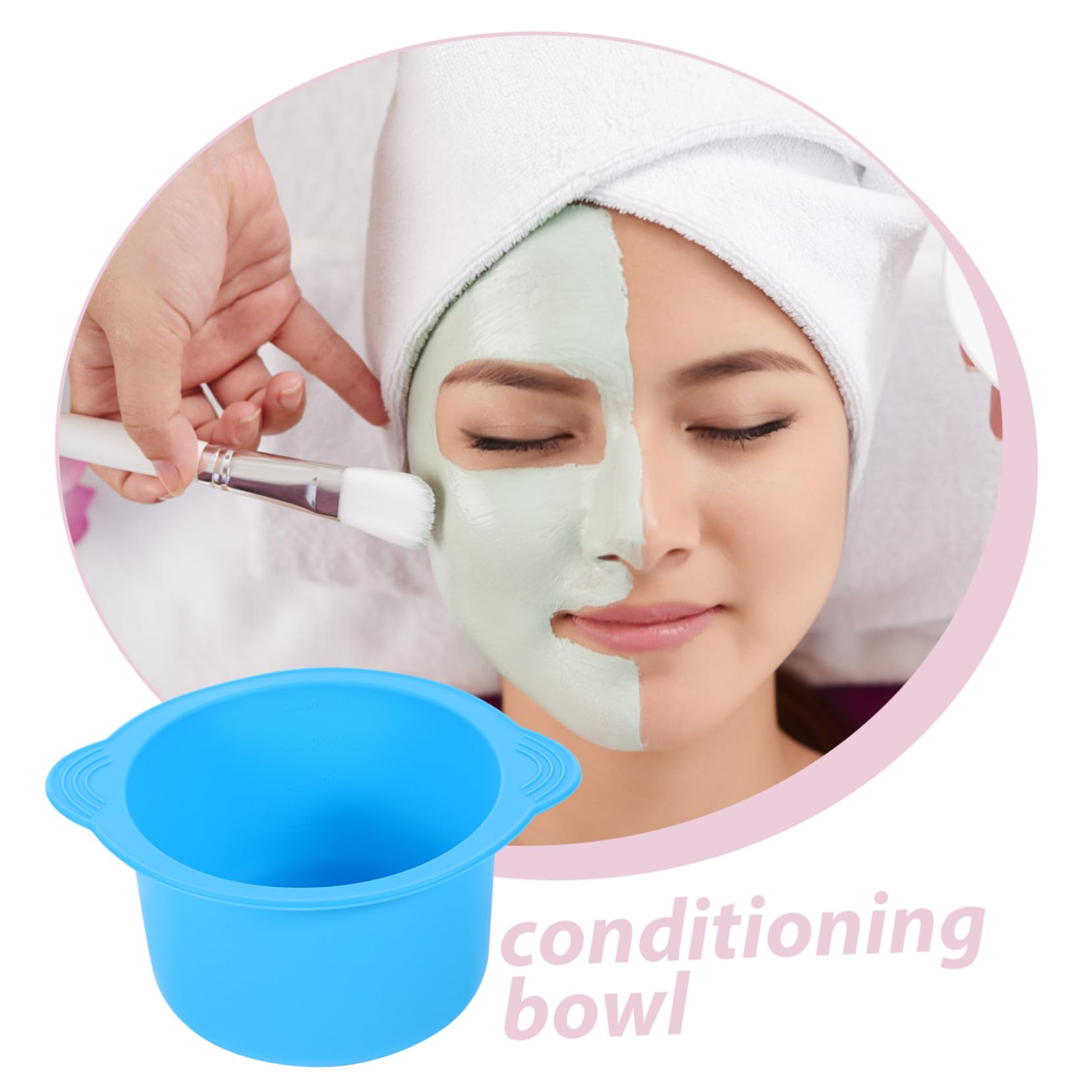 FRCOLOR 5pezzi Ciotola Silicone Per Scaldacera Resistente Temperature Per Depilazione Facile e Sostituzione Per Per Depilazione