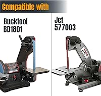 Vista 7 de POWERTEC 414208A - Correas de lijado de 1 x 42 pulgadas, banda de óxido de aluminio de grano 80 para lijadora de banda, lijadora de banda y disco