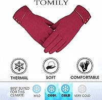 Vista 14 de Tomily - Guantes de forro polar para mujer con pantalla táctil Gris
