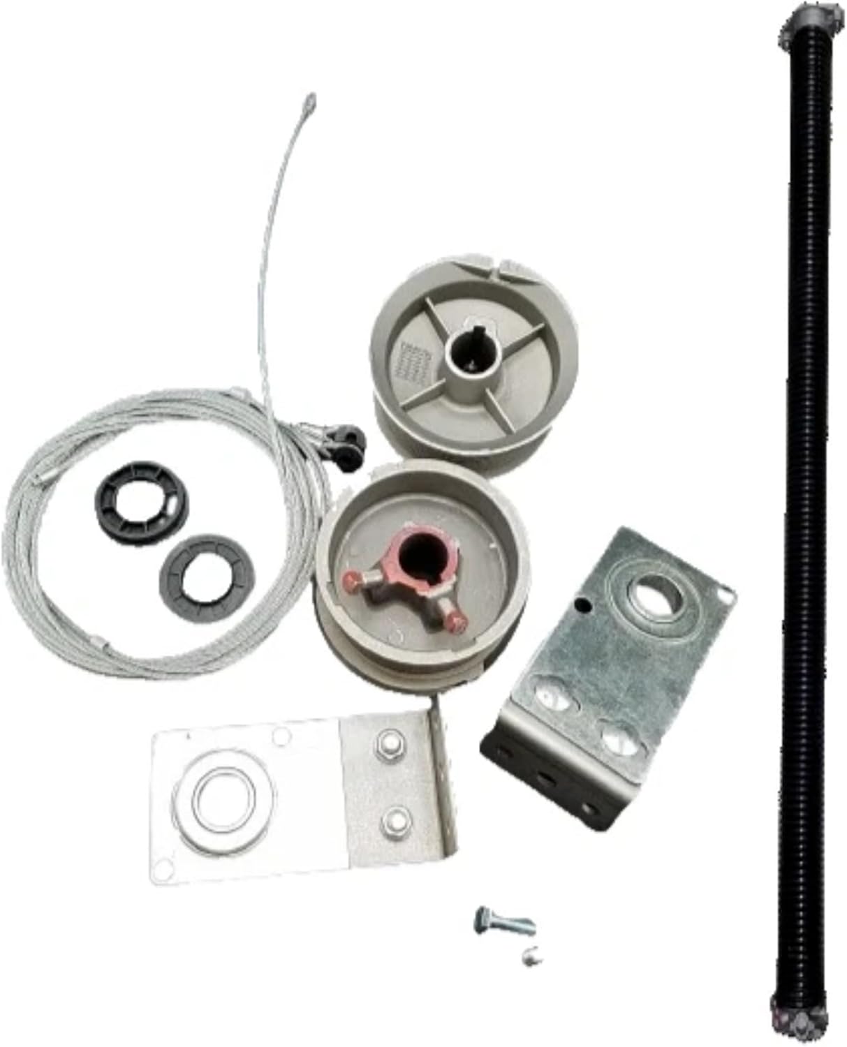TSAP820 Trailer Rear Ramp Door Spring Kit for Jammy, 8 Foot Wide, Trailer Rear Ramp Door Spring Assembly fit for Trailer Cargo RV, 200 lb Torsion Spring, Spring Size 48 inch