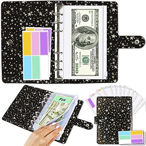 Star Money Organizer for Cash Budget Wallet, Cash Budget Binder with Cash Envelopes for Budgeting, Cash Binder and Envelopes for Budgeting, Organizer and Budget Binder Envelopes, Printables Cover