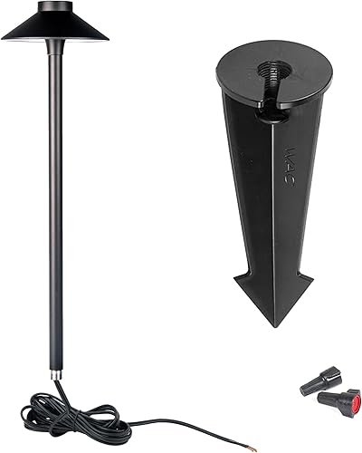 Miniatura 2 de WAC Iluminación de paisaje, Tiki LED de 15 pulgadas de 12 V de camino y área de 2700 K LED cálido integrado en negro