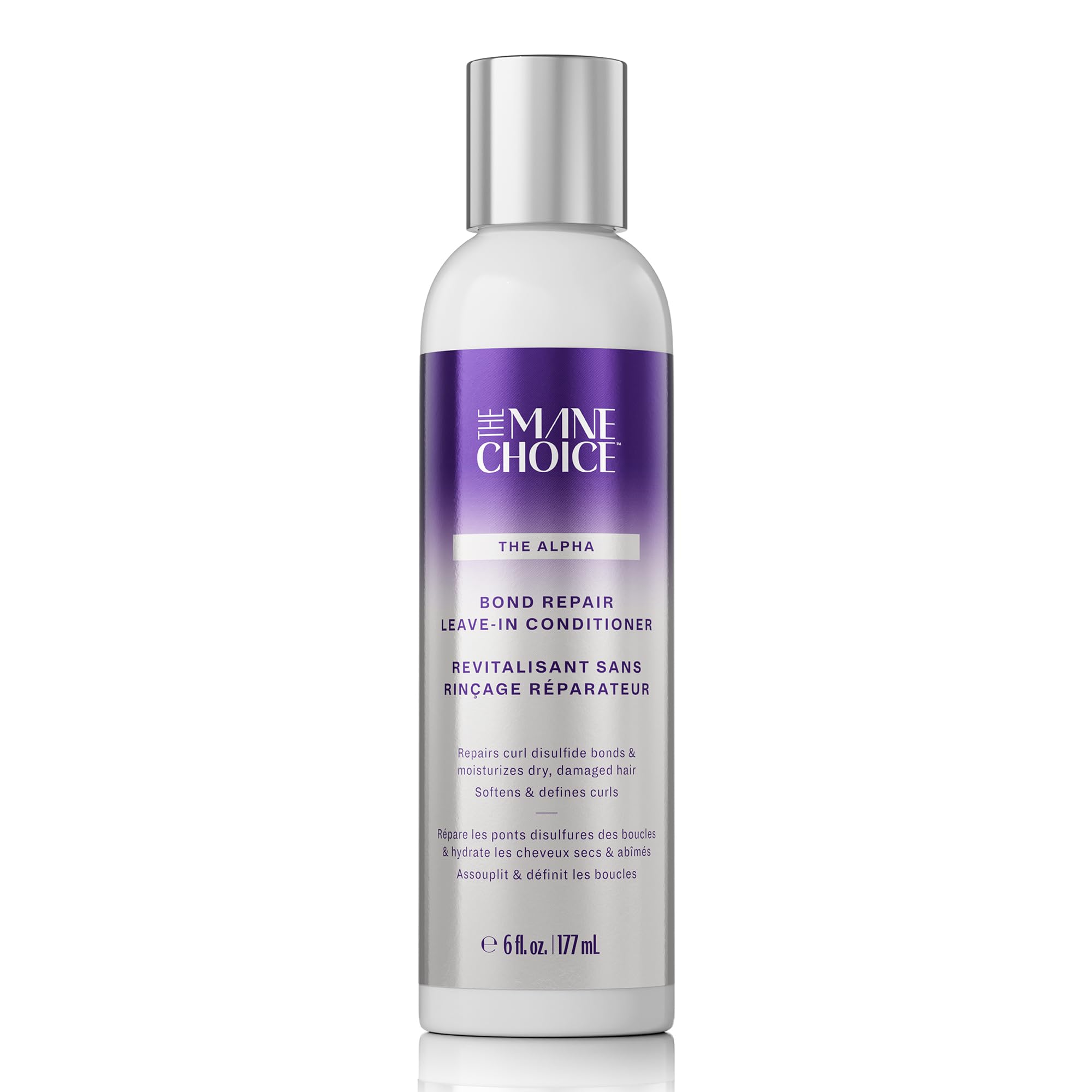 The Alpha Recoil & Curl Bond Repair Leave In Conditioner, 6 oz, Leave-In Cream for Coily, Curly, Wavy Hair, Repairs, Strengthens & Moisturizes with Vitamins & Amino Acids
