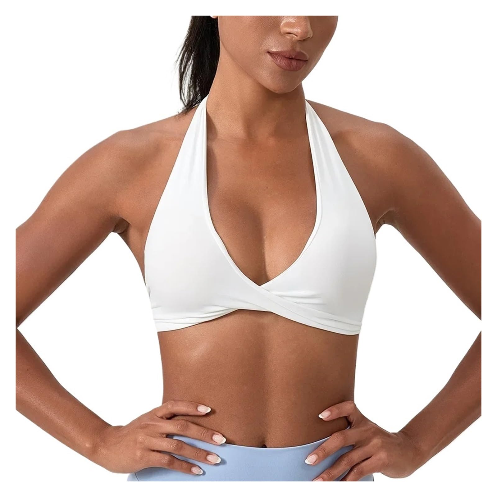 Reggiseno Sportivo da Donna Reggiseno con Spalline for Donna, Reggiseno Sportivo Schiena Scoperta, Leggero, Top Corto da Palestra, Senza Cuciture, Yoga, Reggiseni Imbottiti
