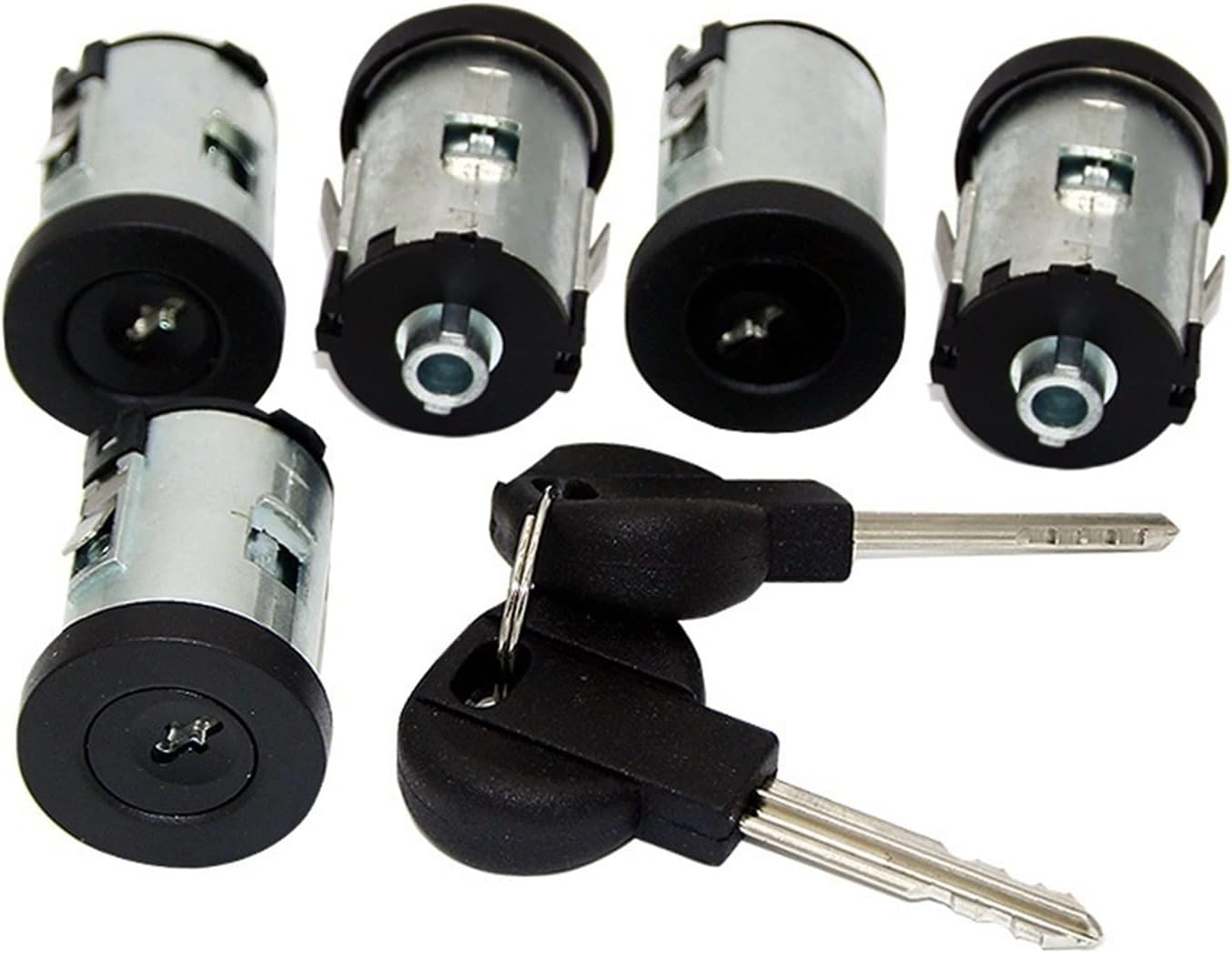 Full Set Door Lock Barrel Set 5PCS for Expert 1996-2007 4162.C9 Door Lock Barrel Set