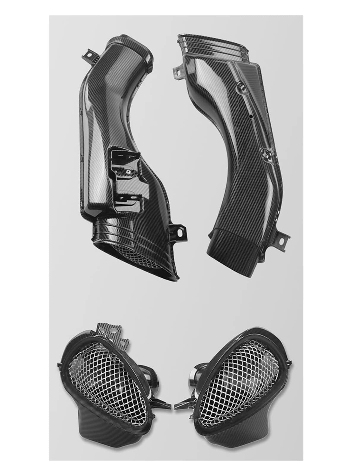 Motorrad-Lufteinlassrohr-Kanalabdeckung-Verkleidung for Suzuki kompatibel GSXR600 GSXR 600 750 2001 2002 2003 GSXR1000 1000 2001 2002 K1 K2 K3 (Color : Carbon)