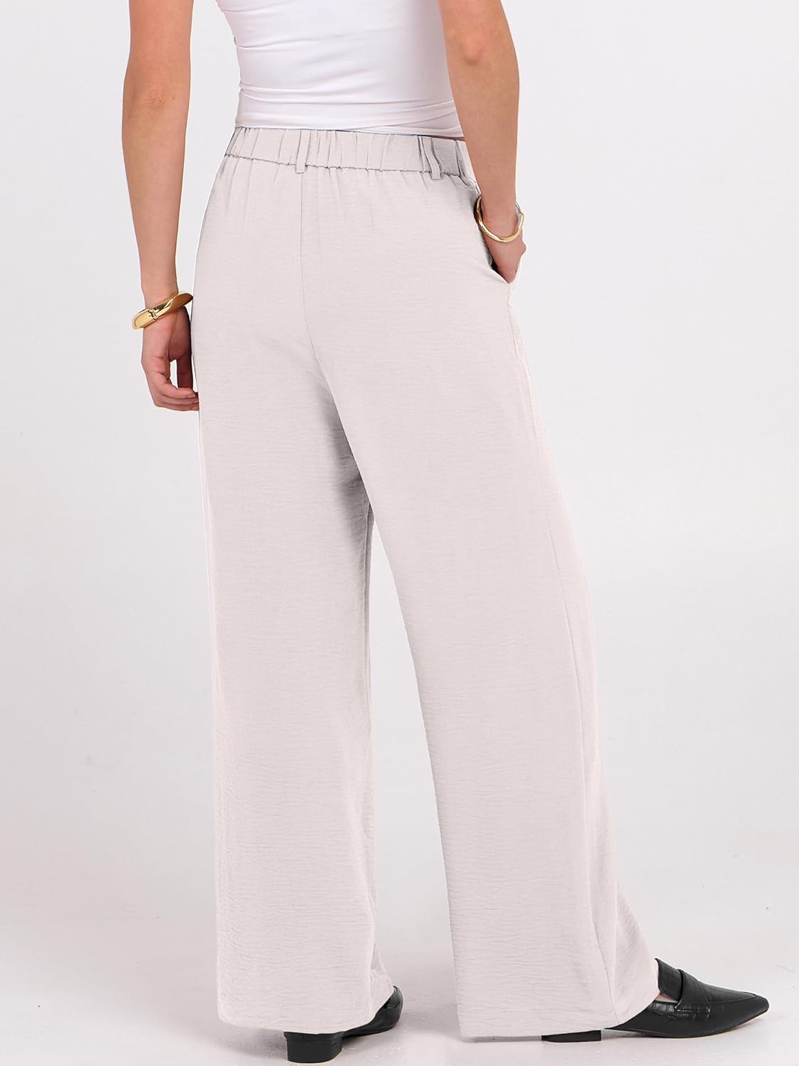 ANRABESS Women Wide Leg Dress Pants 2026 Summer High Waisted Business Casual Work Trousers Dressy Office Palazzo Pants Slacks - Image 5