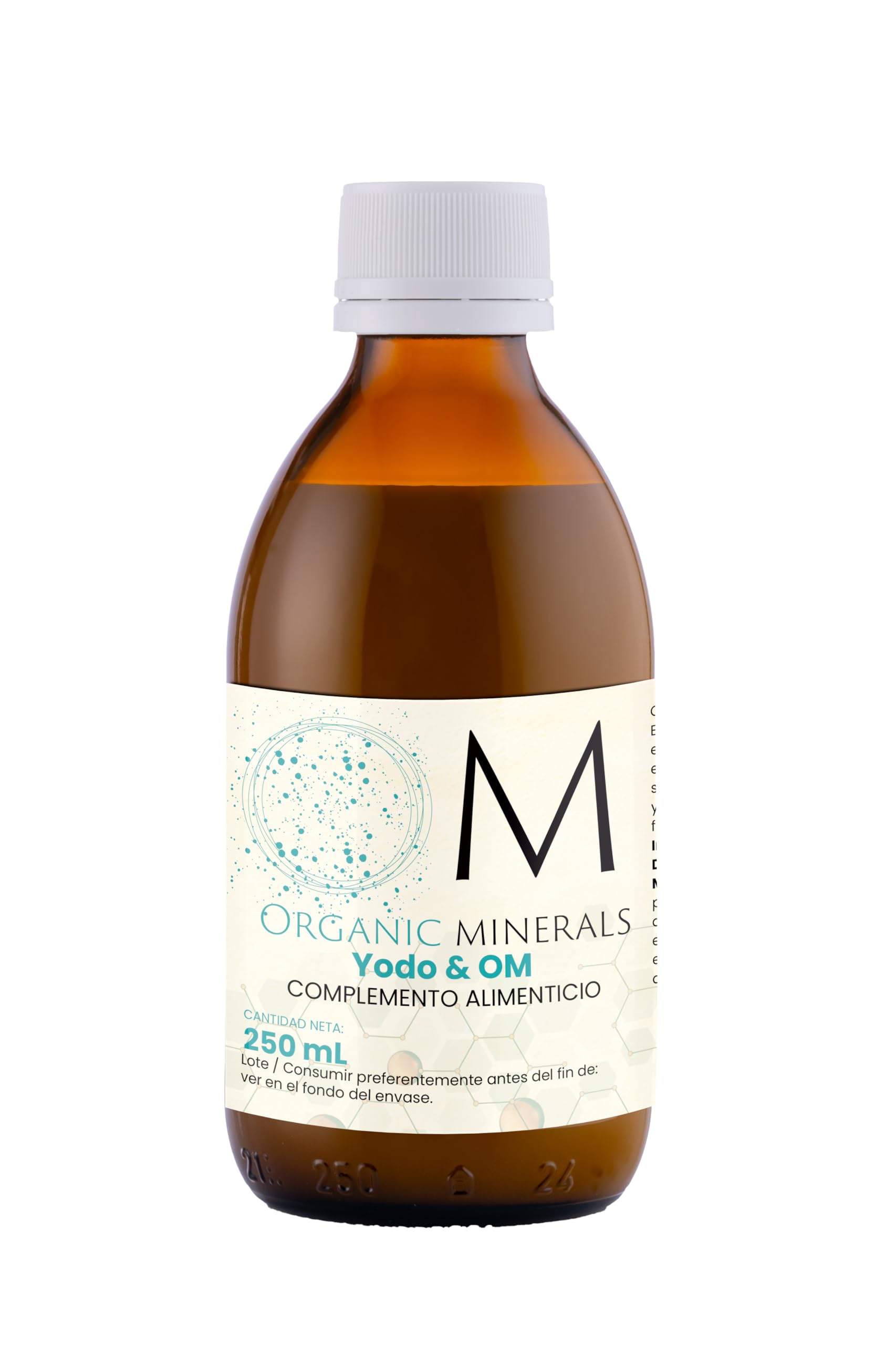 Yodo + Ormus OM Organic Minerals | Suplemento de Minerales Esenciales para Energía y Sistema Inmune | 100% Natural y Bioactivos | Cantidad 250mL