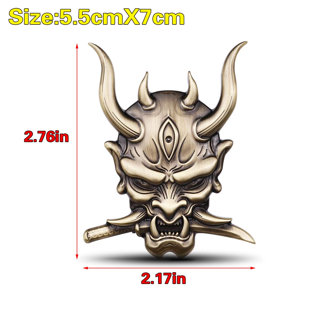 Schädel Punisher Rot Emblem Badge Auto Aufkleber 3 Produktbild-Vorschau 3