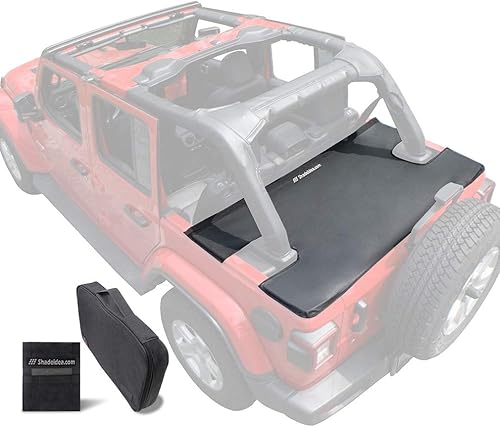 Miniatura 14 de Shadeidea - Cubierta tonneau para el Jeep Wrangler JK de 4 puertas, cubierta Ton para el maletero trasero del JKU (2007-2018), cubierta para la
