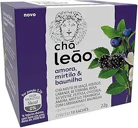 Leão Chá Frutas E Flores - Amora Mirtilo E Baunilha 10 Sachês