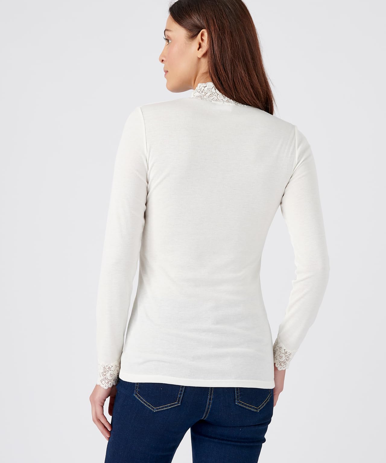Damart T-Shirt Manches Longues Fine Côte Thermolactyl T-Shirt Femme (Lot de 1)