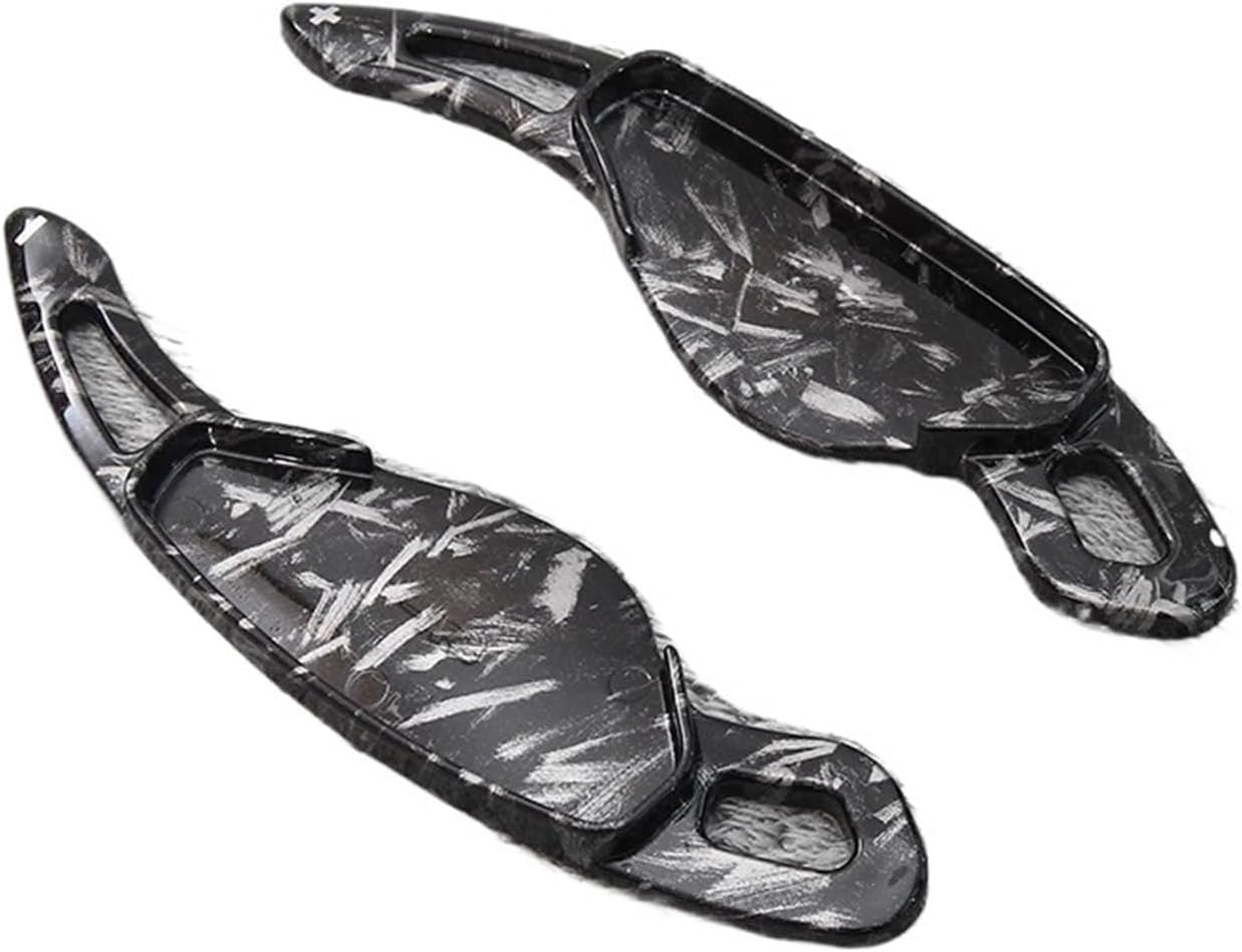 MUSM Car Steering Wheel Paddle Shift Gear Paddle Extension Shifter Land Range Fit for Rover Sport Fit for Jaguar XF XE XFL XELABS(Forging Pattern)