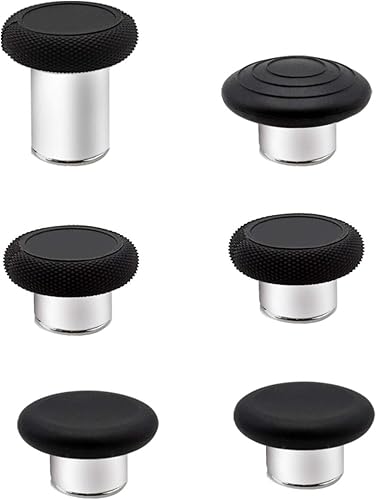 Palancas magnéticas 6 en 1, metal intercambiable intercambiables para pulgar para mando de Xbox One Elite Series 2, color negro