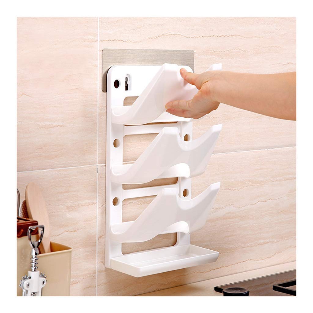 Étagère de cuisine blanche lixin avec support de couvercle SEBS 38.4x22cm