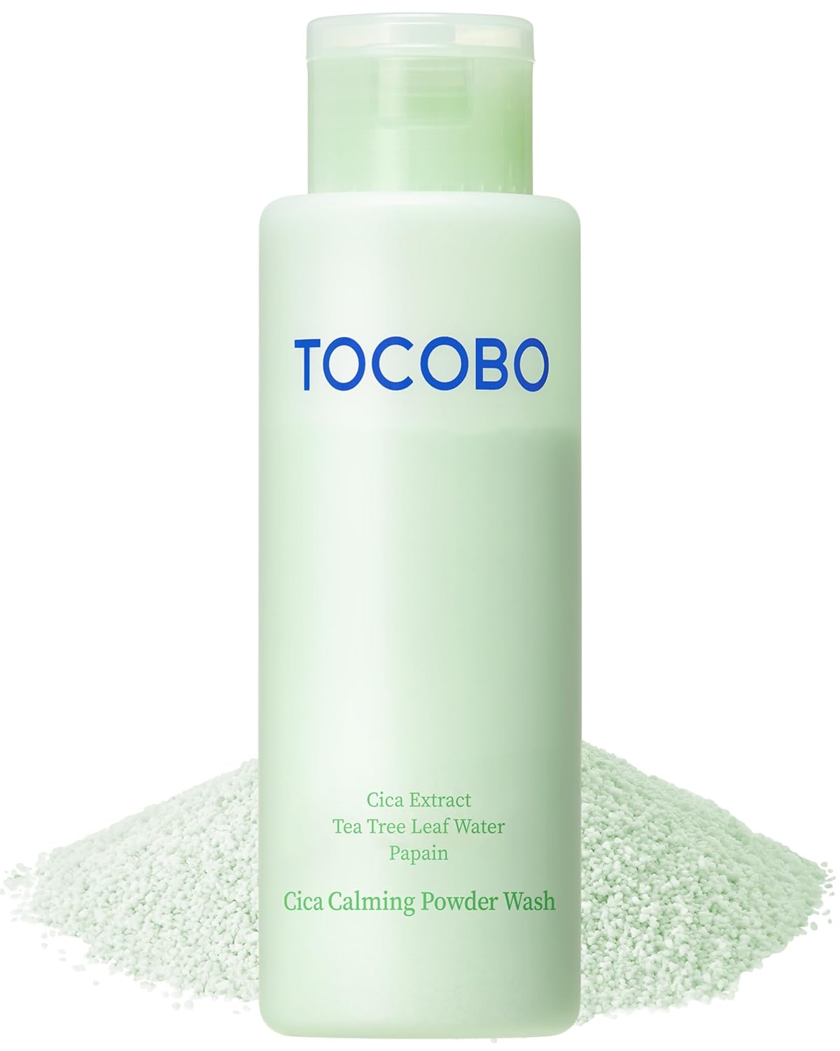 TOCOBO Cica Calming Powder Wash – Korean Enzyme Face Cleanser with Cica, Tea Tree & Papain – Hypoallergenic Low pH Powder Cleanser for Sensitive Skin, Pore Purifying & Exfoliating,. 1.69 oz.