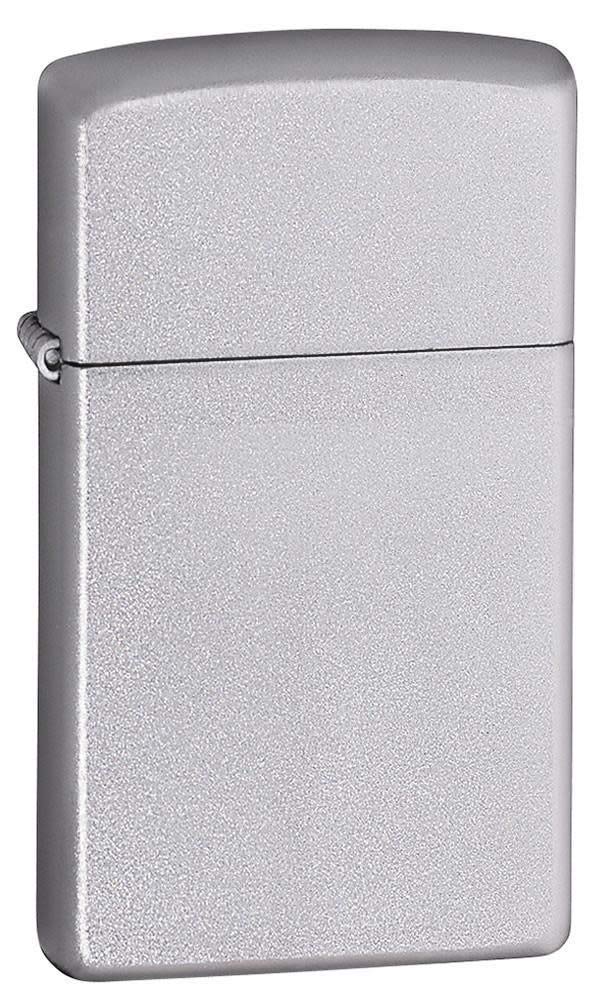Mechero Zippo Satin Chrome con llama a prueba de viento
