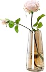 FANTESTICRYAN Ins Modern Glass Vase Irised Crystal Clear Glass Vase for Home Office Decor(Crystal Gray)