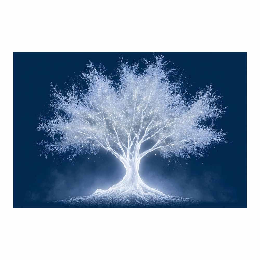 XENIOU Landscape Wall Art Ethereal Ices Tree canvas painting wall art, Living Room Bedroom Hallway Stairs Decoration.(Multicolor)-70x100cm Unframed