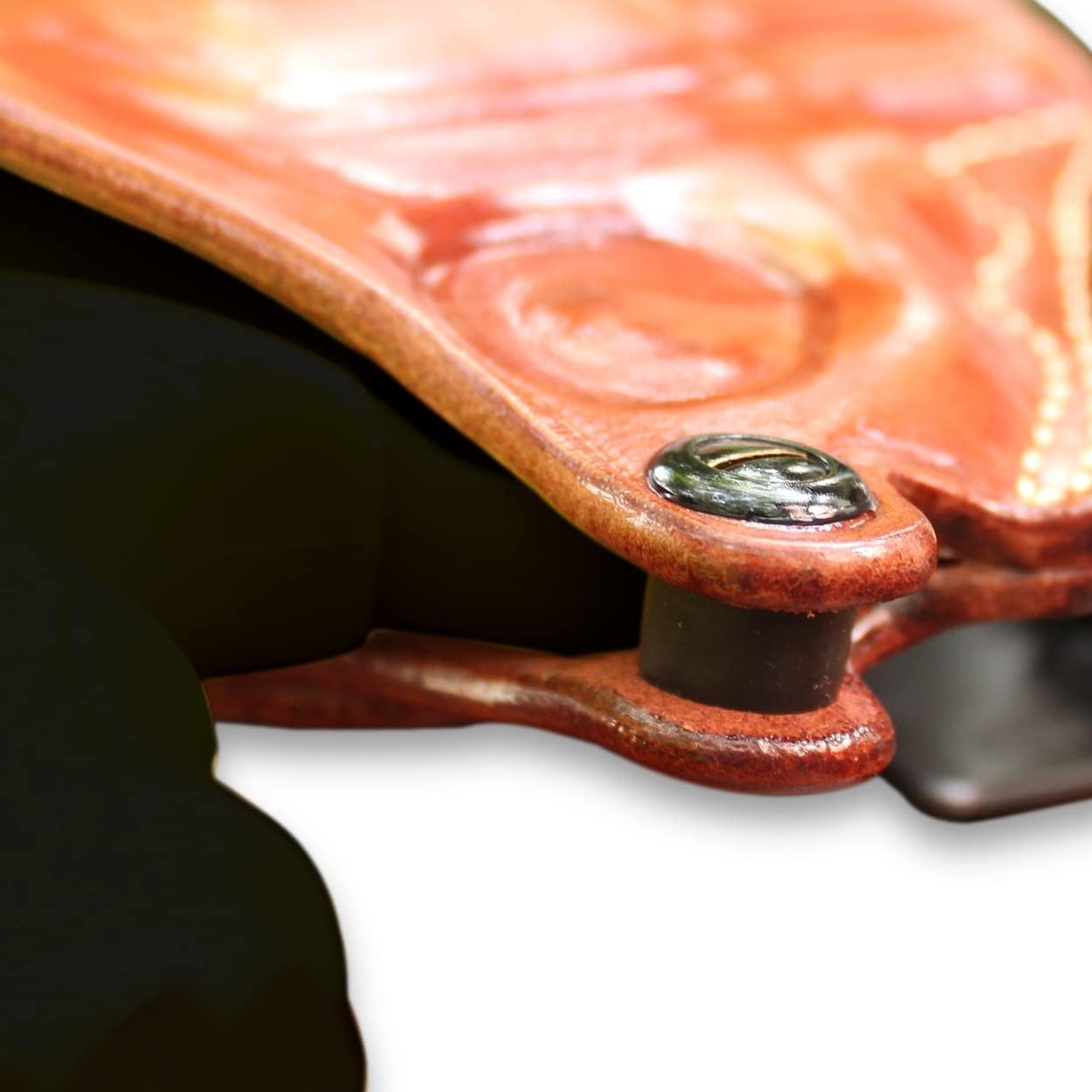 Masc Premium Leather OWB Paddle Holster Open Top Fits 617/817 .357 Magnum 2-inch, Right-Hand Draw, Brown #1420#