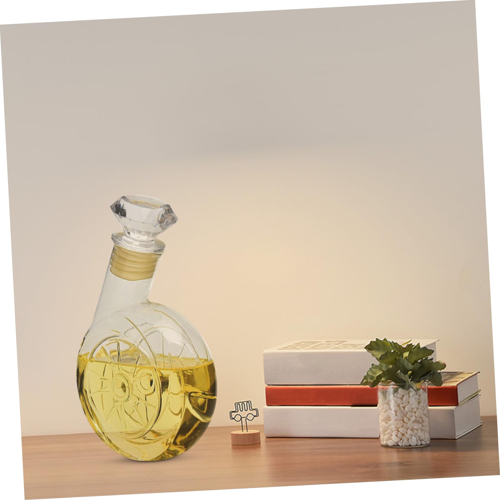 Caraffa Decanter Whisky in Vetro 500ml per Alcolici | 1 Pezzo, Uso Bar e Hotel, Contenitore per Versare e Conservare Liquori
