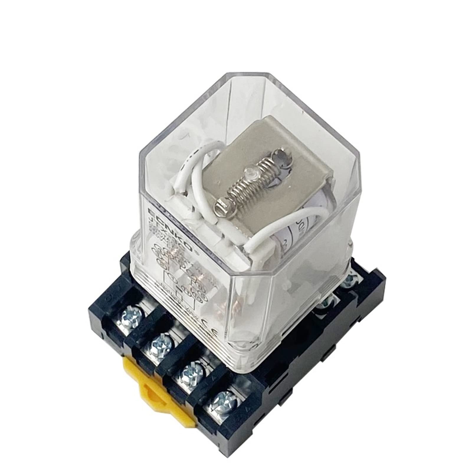 Relè elettromagnetico JTX-3C Montato su Guida DIN JTX-3Z AC 220V 110V 380V DC 24V Alimentazione elettrica 11 Pin con Base for Zoccolo relè(AC220V)