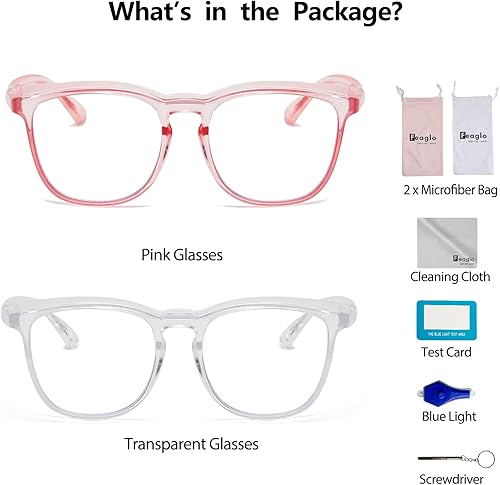 Miniatura 6 de Feaglo Lentes de seguridad, antivaho para mujeres y hombres, bloqueo de luz azul, elegantes gafas de protección para los ojos, escudo lateral