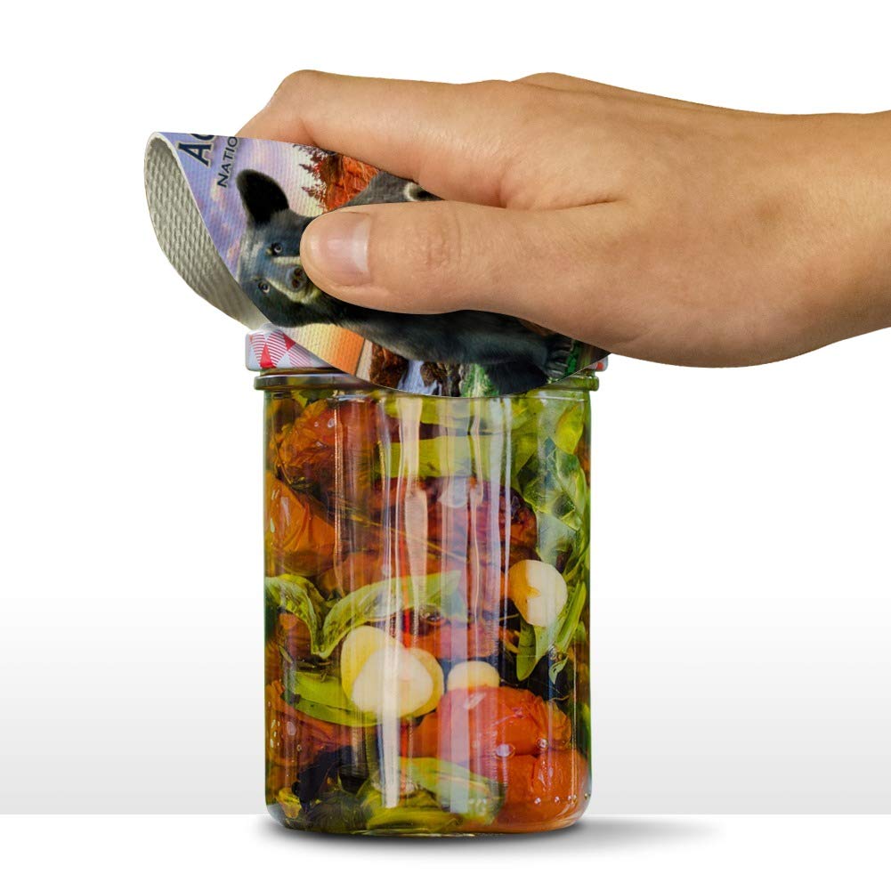 Acadia National Park Maine ME Animals Bear Racoon Deer Moose Round Rubber Non-Slip Jar Gripper Lid Opener