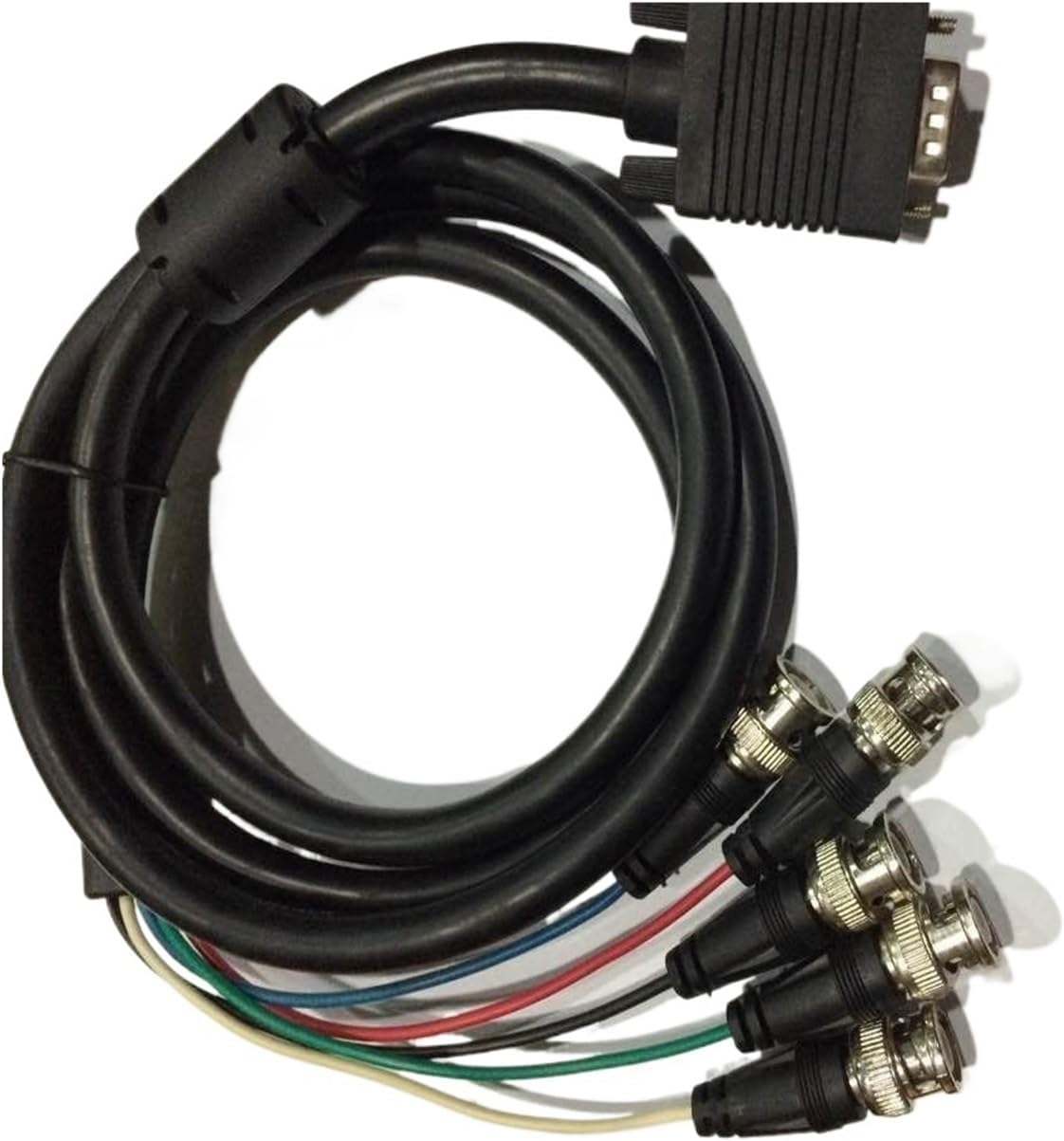 VGA to BNC Cable RGBHV Large Screen Cable VGA to RGB VGA to 5BNC, 1.5m