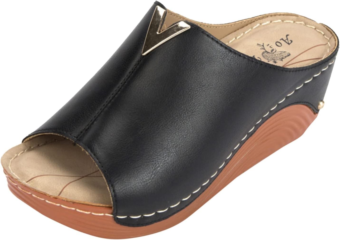 CsgrFagr High Grade Products Ladies Fashion Casual Sandals Lady Platform Wedge Sandals 11w Sandals for Women Wide Width (Black, 7)