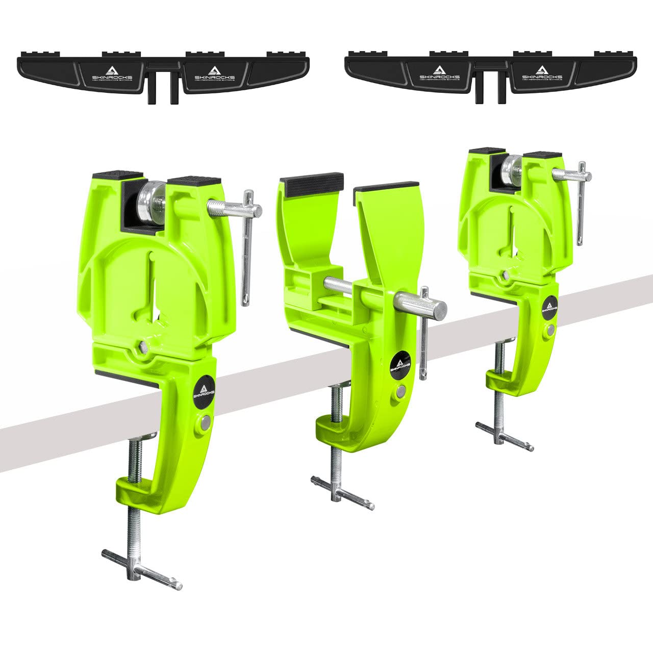 RaceWax SkinRocks Ski Vise Racing - Parispanner da sci World Cup con adattatore universale
