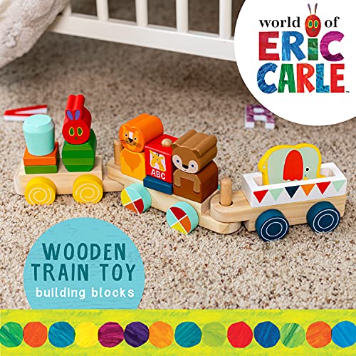 Kids Preferred World Of Eric Carle The Very Hungry Caterpillar Wooden Train Set, 12 Pieces #TOP1