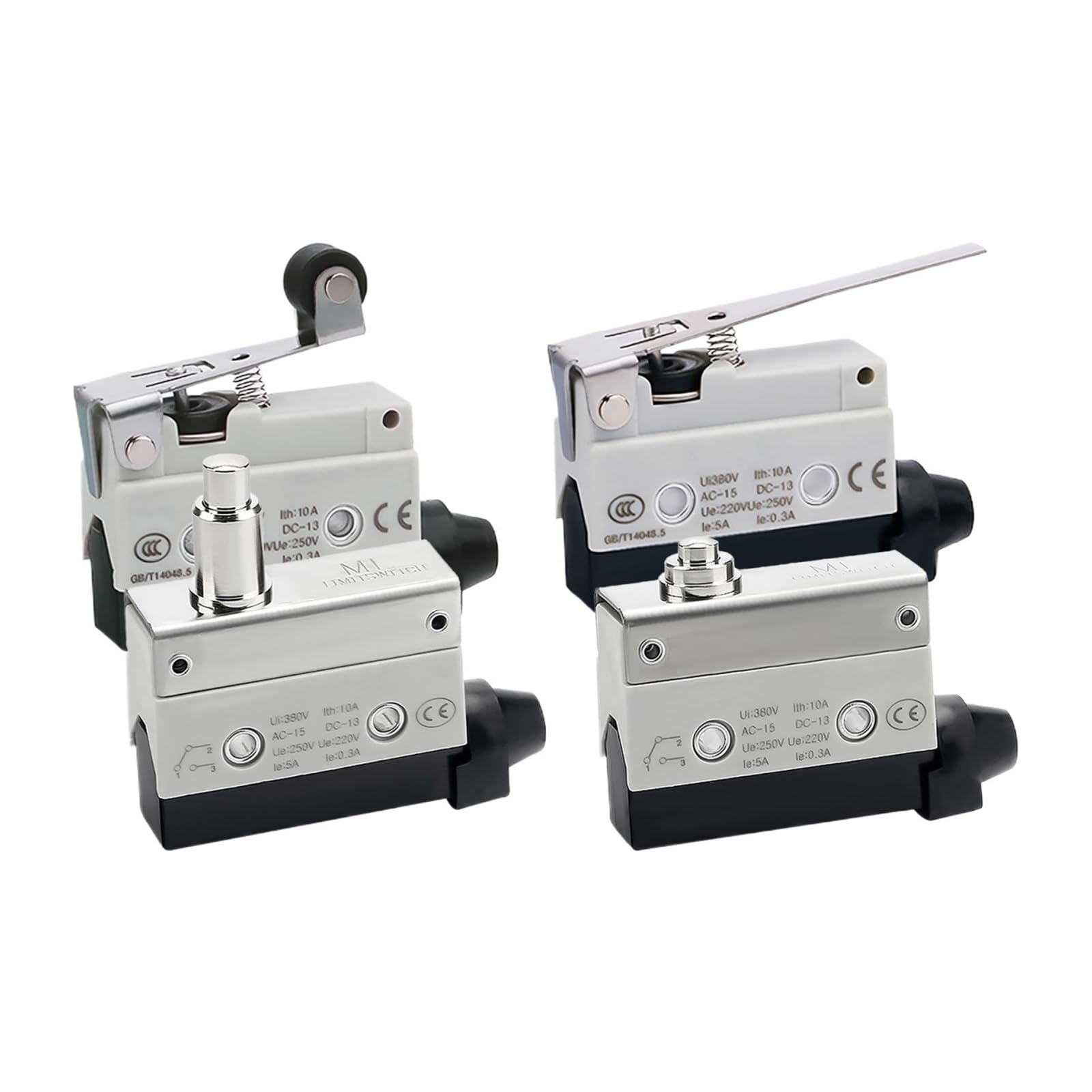 10 pz 1NO 1NC 380 V 10A interruttore di posizione viaggio industriale IP54