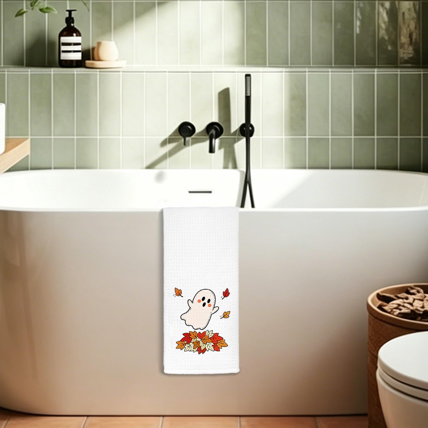 Fall Kitchen Towels,Autumn Fall Hand Towels for Kitchen Bathroom