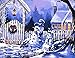 [, Wooden Framed or Not ] Diy Oil Painting by Numbers, Paint by Number Kits - Christmas Eve Snowman 1620 inches - PBN Kit for Adults Girls Kids White Christmas Decor Decorations Gifts