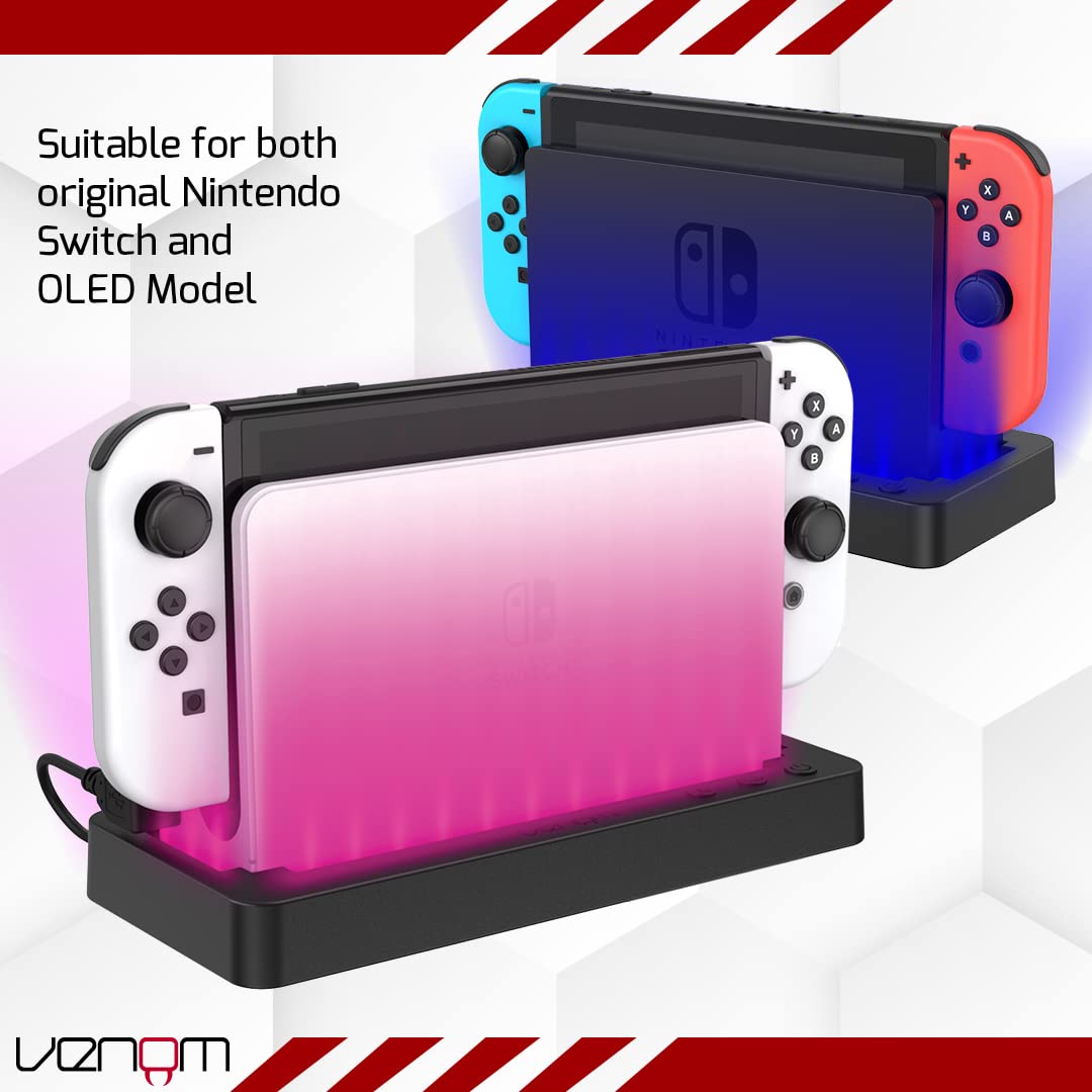 Venom Soporte de Consola con iluminación LED (Nintendo Switch)