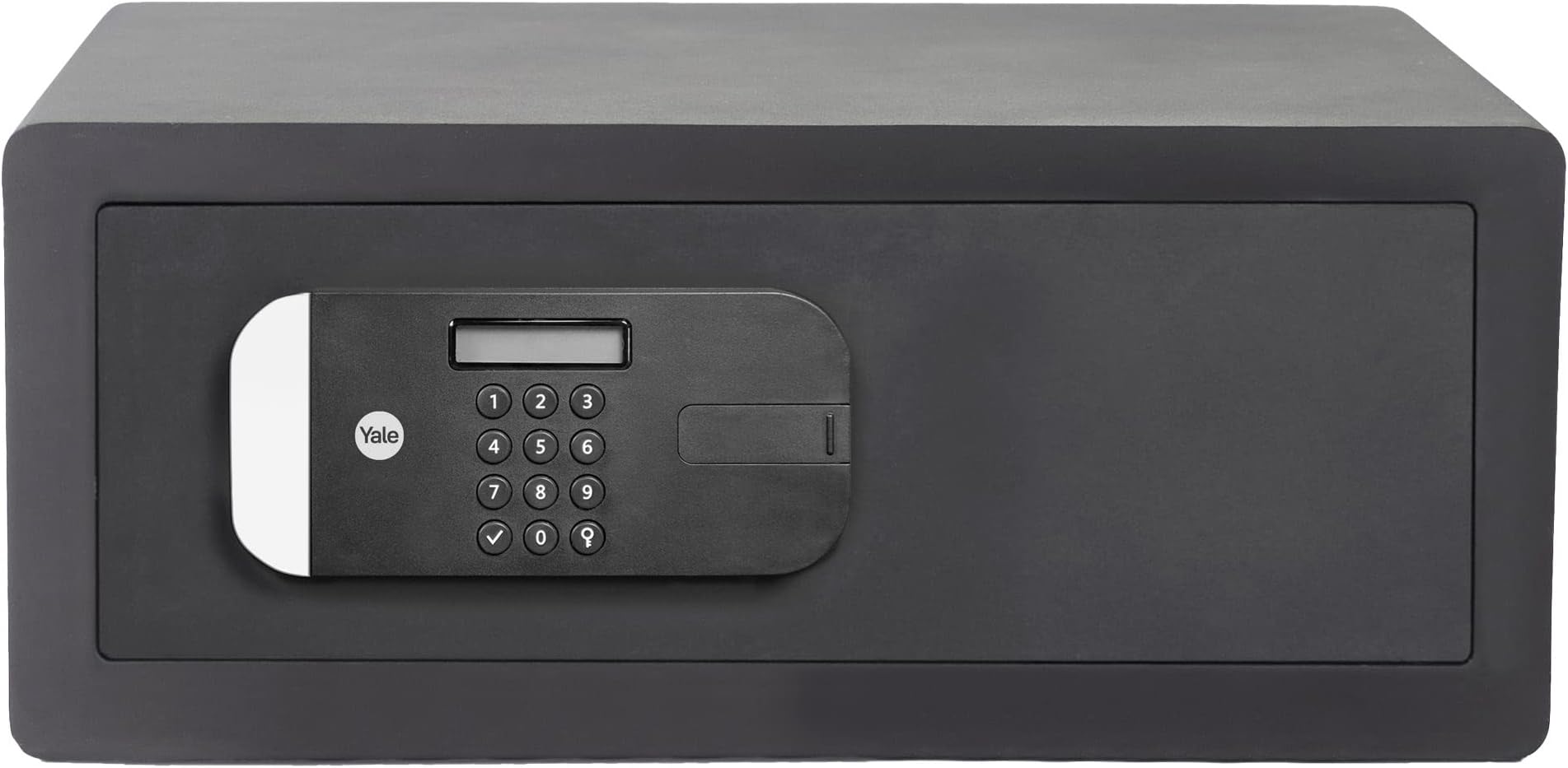 Coffre-fort électronique Yale Grande Capacité 24L – Idéal Hôtel, Noir, 100 000 Combinaisons