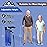 supregear Folding Cane, 5-Level Adjustable Height Walking Stick Lightweight Collapsible Portable Travel Cane with Wrist Strap and T Handle for Elderly Disabled Men Women, Dark Blue