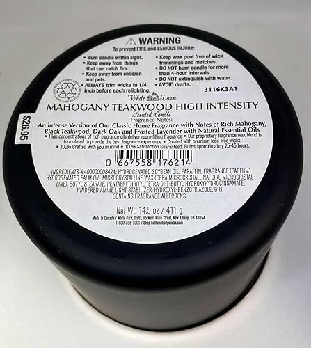 Miniatura 2 de Bath & Body Works - Vela de 3 mechas en madera de caoba de alta intensidad