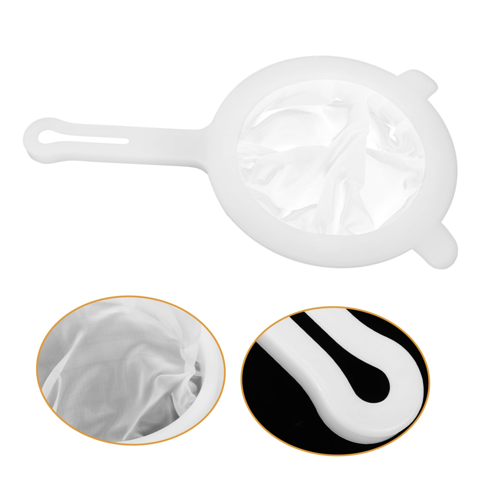 Entonnoir En Inox Avec Passoire 200 Mailles - Qualité Alimentaire, Poignée, Brosse Incluse, 13 Cm