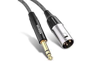 tisino 1/4" to XLR Cable - 6.6ft