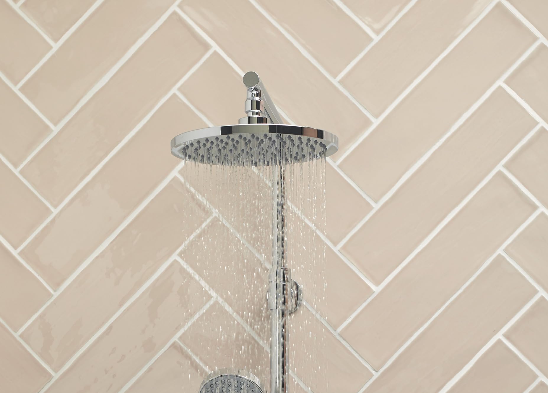 JACOB DELAFON Columna termostática de baño-ducha Cabezal redondo efecto lluvia Ducha de mano con 4 funciones Altura ajustable JULY E99741-CP