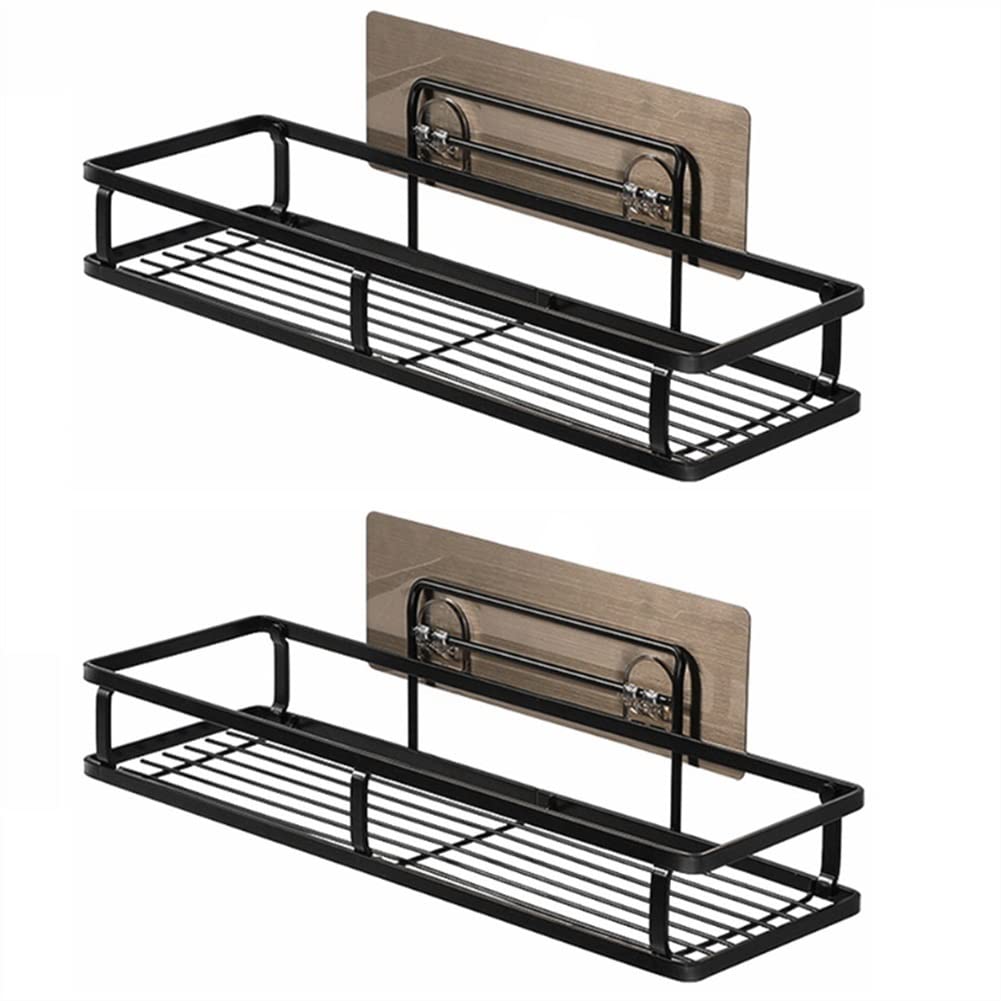 Étagère de rangement murale en acier inoxydable pour organiser la salle de bain et cuisine